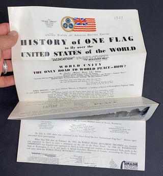 Cat.No: 288503 History of One Flag to fly over the United States of the World / United...