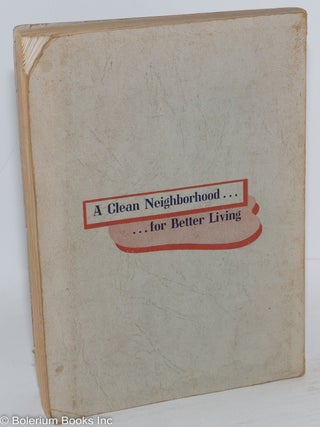 Report of the First National Sanitation Clinic - June 21-25, 1948, Ann Arbor, MIchigan.