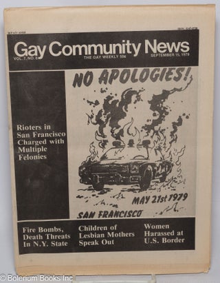 Cat.No: 288619 GCN: Gay Community News; the gay weekly; vol. 7, #8, Sept. 15, 1979:...