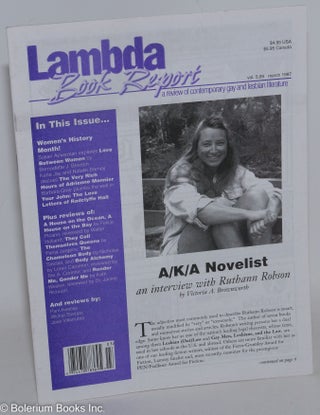Cat.No: 288747 Lambda Book Report: a review of contemporary gay & lesbian literature vol....