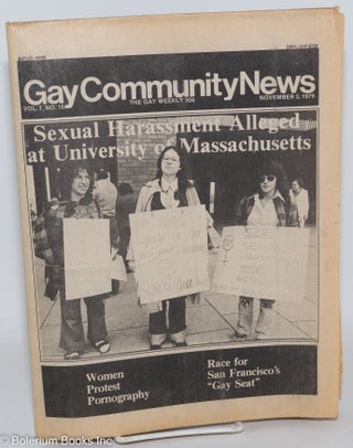 Cat.No: 288819 GCN: Gay Community News; the gay weekly; vol. 7, #15, Nov. 3, 1979: Sexual...