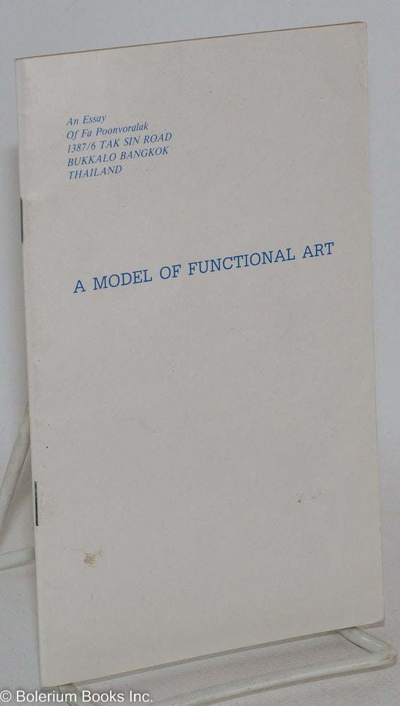 Cat.No: 288862 A model of functional art. Fa Poonvoralak.