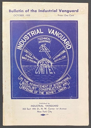 Cat.No: 289018 Bulletin of the Industrial Vanguard. October 1935