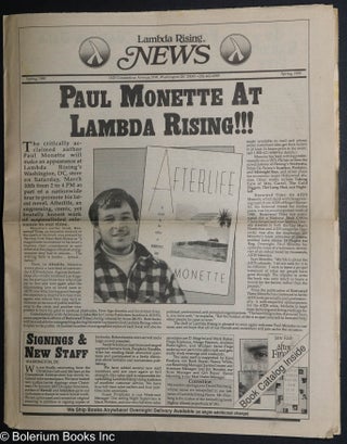 Cat.No: 289019 Lambda Rising News: Spring 1990: Paul Monette at Lambda Rising!!! Paul...