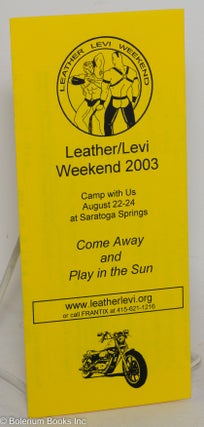 Cat.No: 289242 Leather/Levi Weekend 2003 [brochure