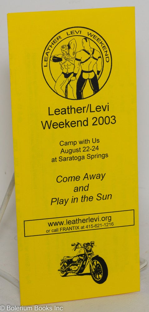Cat.No: 289242 Leather/Levi Weekend 2003 [brochure]