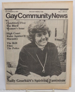 Cat.No: 289307 GCN: Gay Community News; the gay weekly; vol. 7, #21, December 15, 1979;...