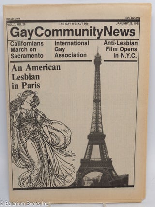 Cat.No: 289318 GCN: Gay Community News; the gay weekly; vol. 7, #26, Jan. 26, 1980; An...