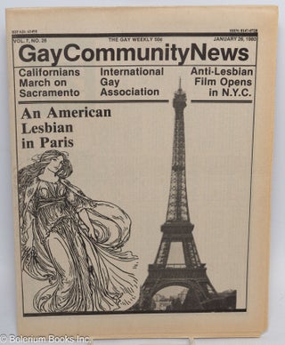 Cat.No: 289318 GCN: Gay Community News; the gay weekly; vol. 7, #26, Jan. 26, 1980; An...