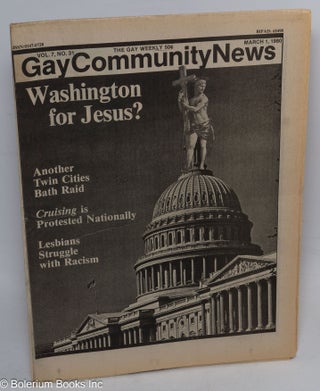 Cat.No: 289324 GCN: Gay Community News; the gay weekly; vol. 7, #31, March 1, 1980;...