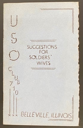 Cat.No: 289408 Suggestions for soldiers' wives. Margaret E. Catlin