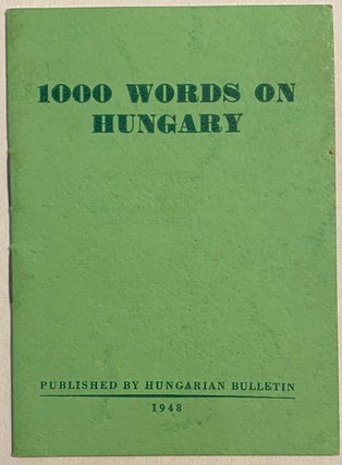 Cat.No: 289428 1000 words on Hungary