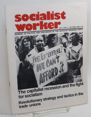 Cat.No: 289722 Socialist Worker, Journal of Politics and Discussion of the Socialist...