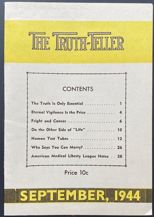 Cat.No: 290254 The Truth-Teller. 32nd year, no. 8 (September 1944