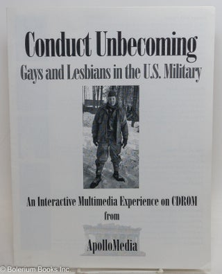 Cat.No: 290369 Conduct Unbecoming: Gays & lesbians in the U.S. Military [brochure] a...