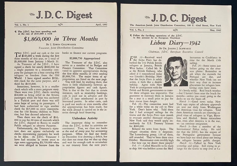 Cat.No: 290399 The JDC Digest [first two issues]
