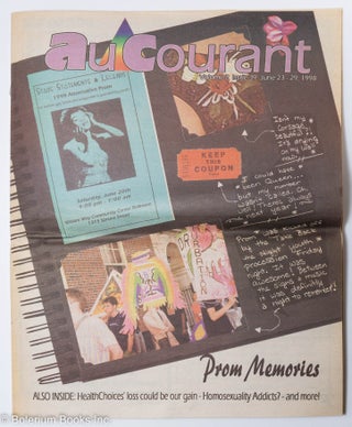Cat.No: 290595 Au Courant Magazine: vol. 2, #39, June 23-29, 1998: Prom Memories. Colleen...