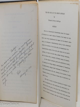 Cat.No: 290675 The Hero Myth and the Women's Movement. A Dissertation Presented to...