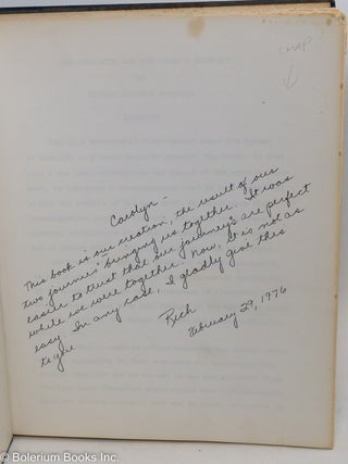 The Hero Myth and the Women's Movement. A Dissertation Presented to the Faculty of The California School Of Professional Psychology In Partial Fulfillment [&c &c], July, 1974