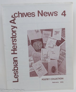 Cat.No: 290765 Lesbian Herstory Archives: newsletter #4, February 1978: poetry...