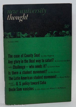 Cat.No: 290836 New University Thought: Volume 1, Number 4, Summer 1961. Nicolette Carey