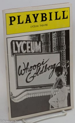 Cat.No: 290850 Playbill Magazine: Whoopi Goldberg; vol. 3, #3, Dec. 17, 1984: Lyceum...