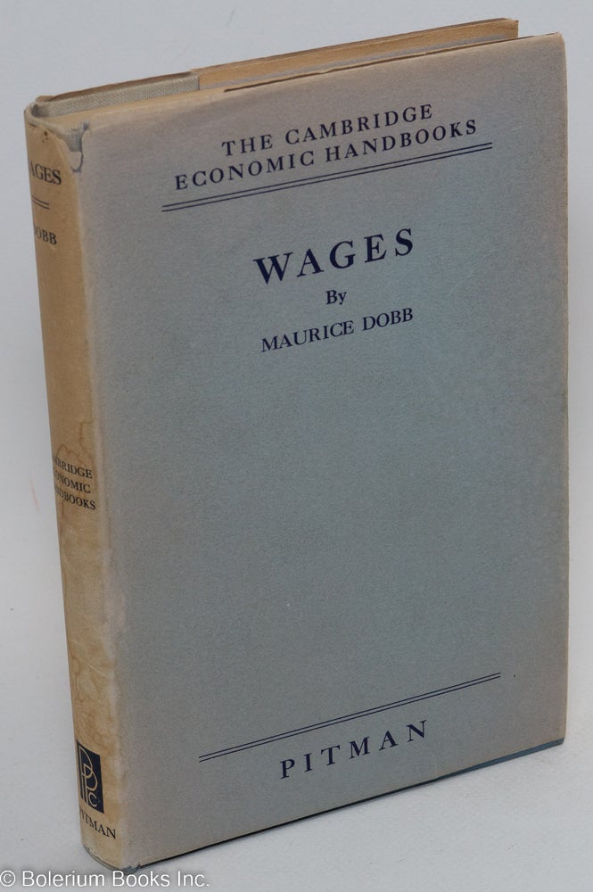 Cat.No: 290874 Wages. Maurice Dobb.