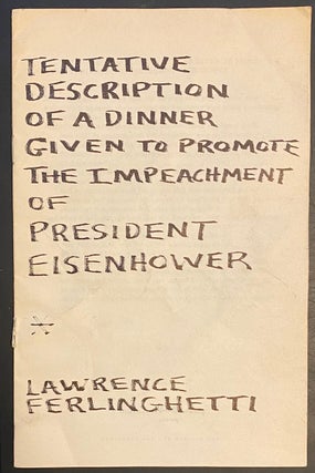 Cat.No: 290901 Tentative description of a dinner given to promote the impeachment of...