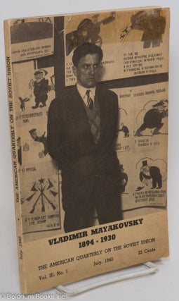 Cat.No: 291031 The American Quarterly on the Soviet Union; Vol. III, No. 1 (July, 1940):...