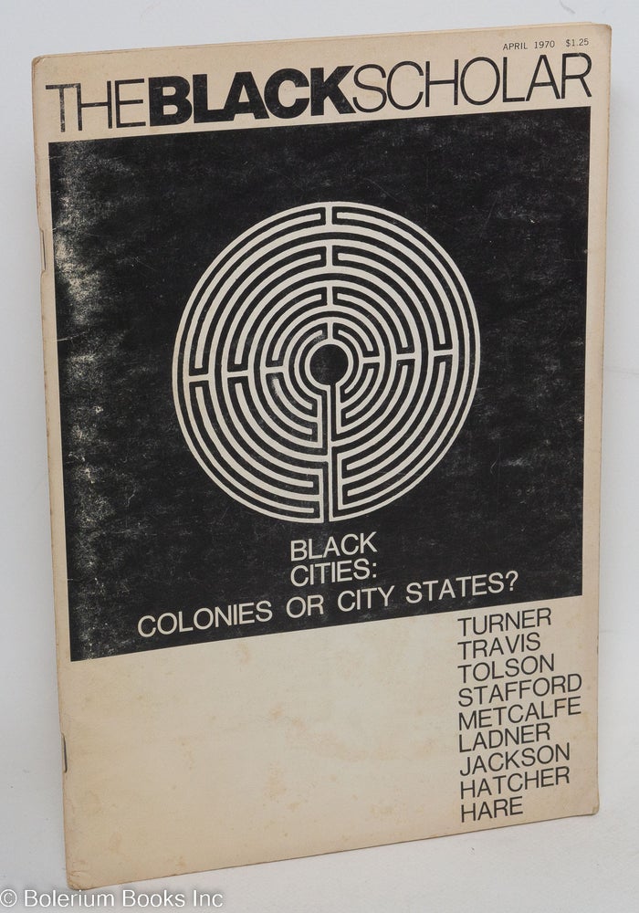 Cat.No: 291067 The Black Scholar, vol. 1, no. 6, April, 1970. Robert Chrisman.