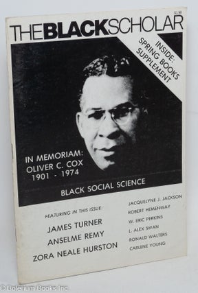Cat.No: 291139 The Black Scholar: Volume 7, Number 7, April 1976: Black Social Science;...