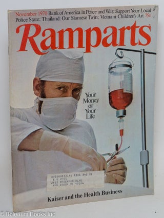 Cat.No: 291155 Ramparts: volume 9, number 5, November 1970. Jan Austin, David Kolodney,...