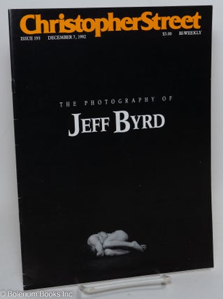 Cat.No: 291215 Christopher Street: #193, December 7, 1992: Photography of Jeff Byrd....