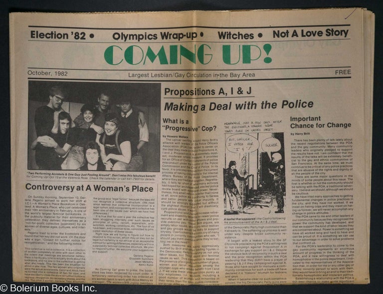Cat.No: 291291 Coming Up! Oct. 1982; Election '82/Olympics Wrap-Up/Witches. Kim Corsaro, Harry Britt Howard Wallace, Sue Zemel.