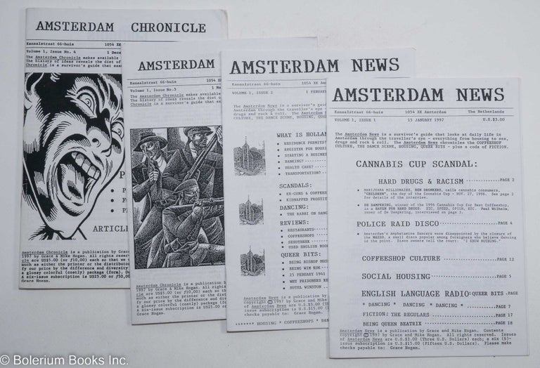 Cat.No: 291304 Amsterdamn News, Vol. 1, Nos. 1-4, 1997. Grace Hogan, Mike Hogan.