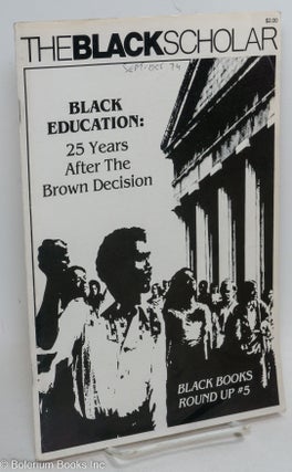 Cat.No: 291411 The Black Scholar, volume 11, number 1, September - October, 1979: Black...