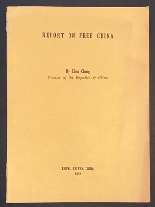 Cat.No: 291582 Report on Free China. Cheng Chen