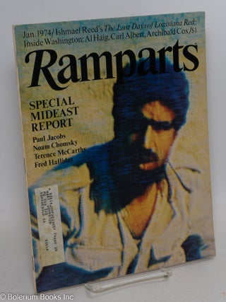 Cat.No: 291627 Ramparts: volume 12, number 6, Jan. 1974. Bo Burlingham, editorial board,...