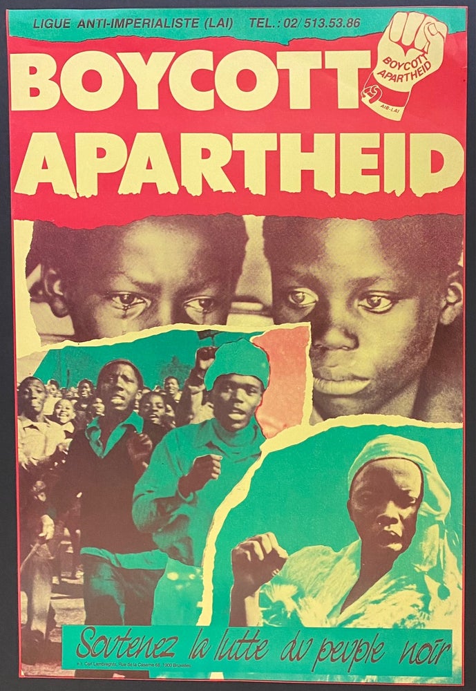 Cat.No: 291680 Boycott Apartheid / Soutenez la lutte du peuple noir [poster]