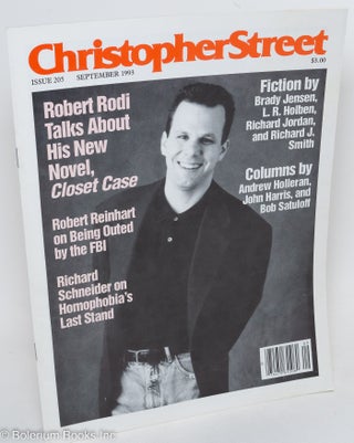 Cat.No: 291757 Christopher Street: #205; September 1993: Robert Rodi. Charles L. Ortleb,...