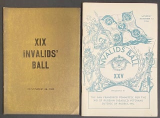 Cat.No: 291849 Invalids' Ball [two different program booklets for the event, both...