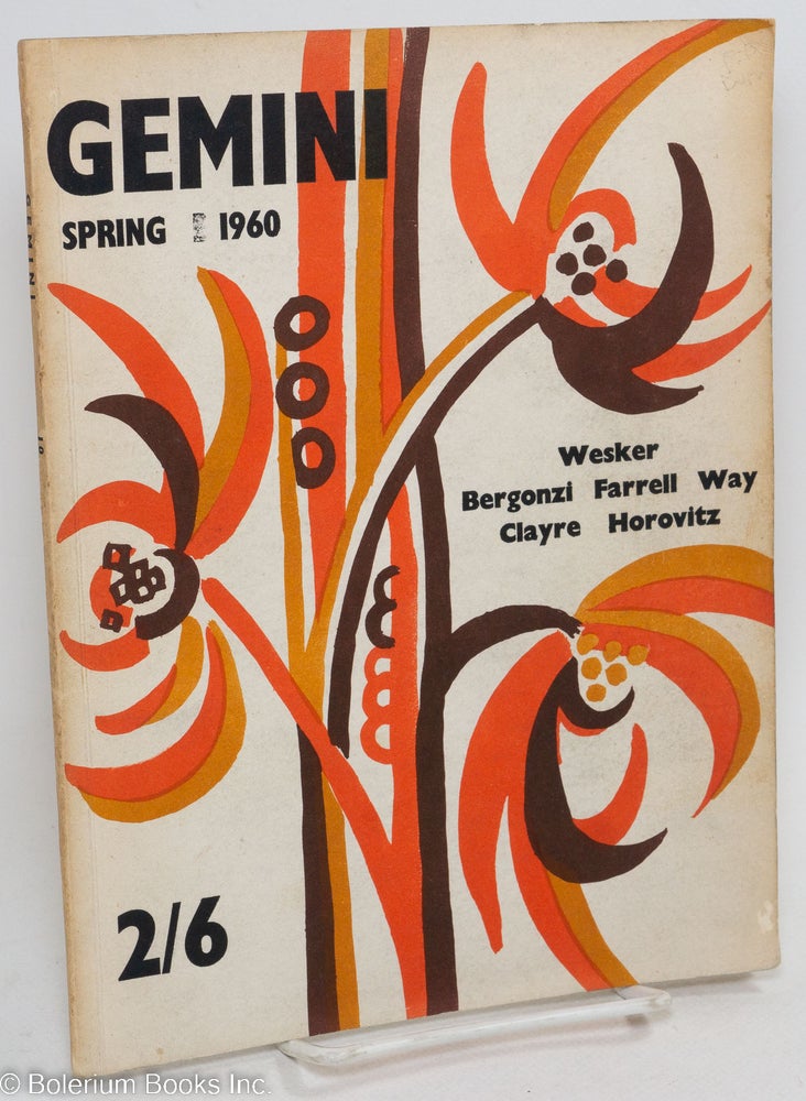 Cat.No: 291885 Gemini/Dialogue: vol. 3, #2, Spring 1960. David Cammell, Nicholas Tanburn, Brian Way Arnold Wesker, Iris Orton, James Farrell, George Orwell.