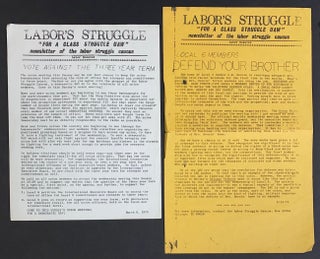 Cat.No: 291963 Labor's Struggle "for a class struggle UAW": newsletter of...