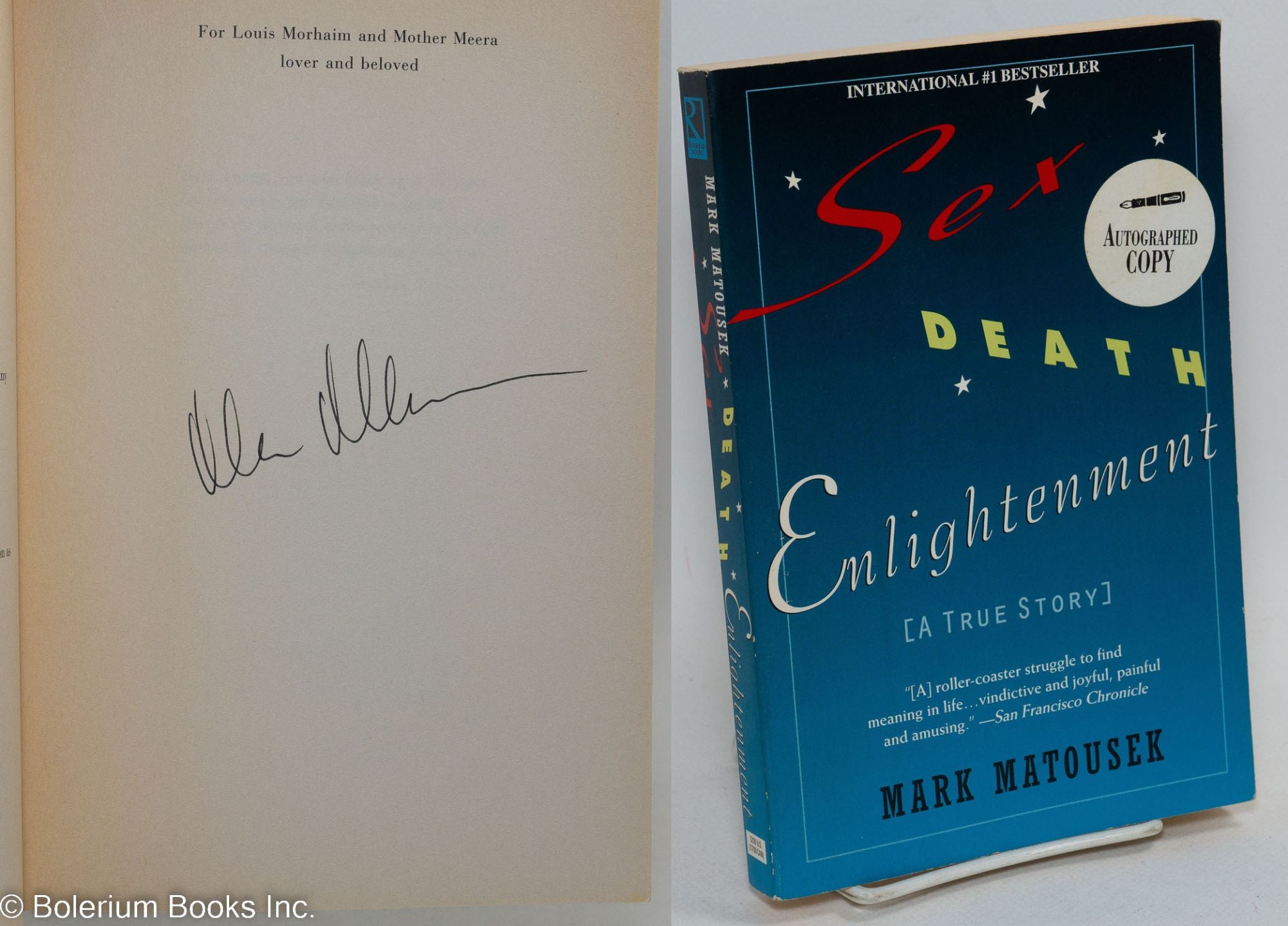 Sex Death Enlightenment a true story signed | Mark Matousek