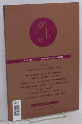 Cat.No: 292138 GLQ: a journal of lesbian and gay studies; vol. 12, #4. Ann Cvetkovich,...