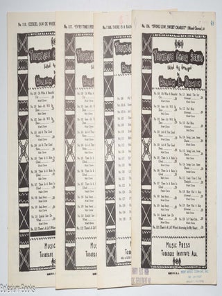 Cat.No: 292199 [Four different pieces of sheet music of the Tuskegee Choir Series]....