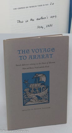 Cat.No: 292305 The voyage to Ararat: sacred addresses relating to the hosts of heaven,...