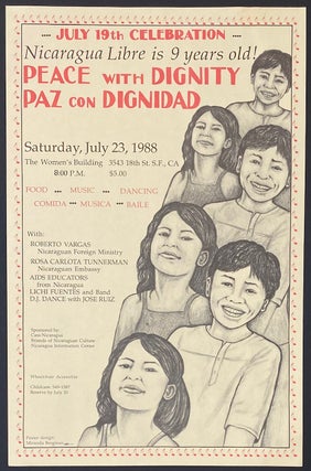 Cat.No: 292346 July 19th celebration. Nicaragua Libre is 9 years old! Peace with dignity...