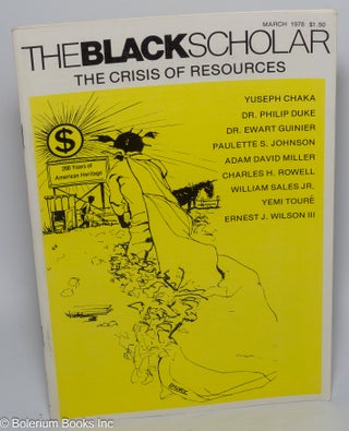 Cat.No: 292459 The Black Scholar, volume 9, number 6 (March 1978). Robert Chrisman, ed
