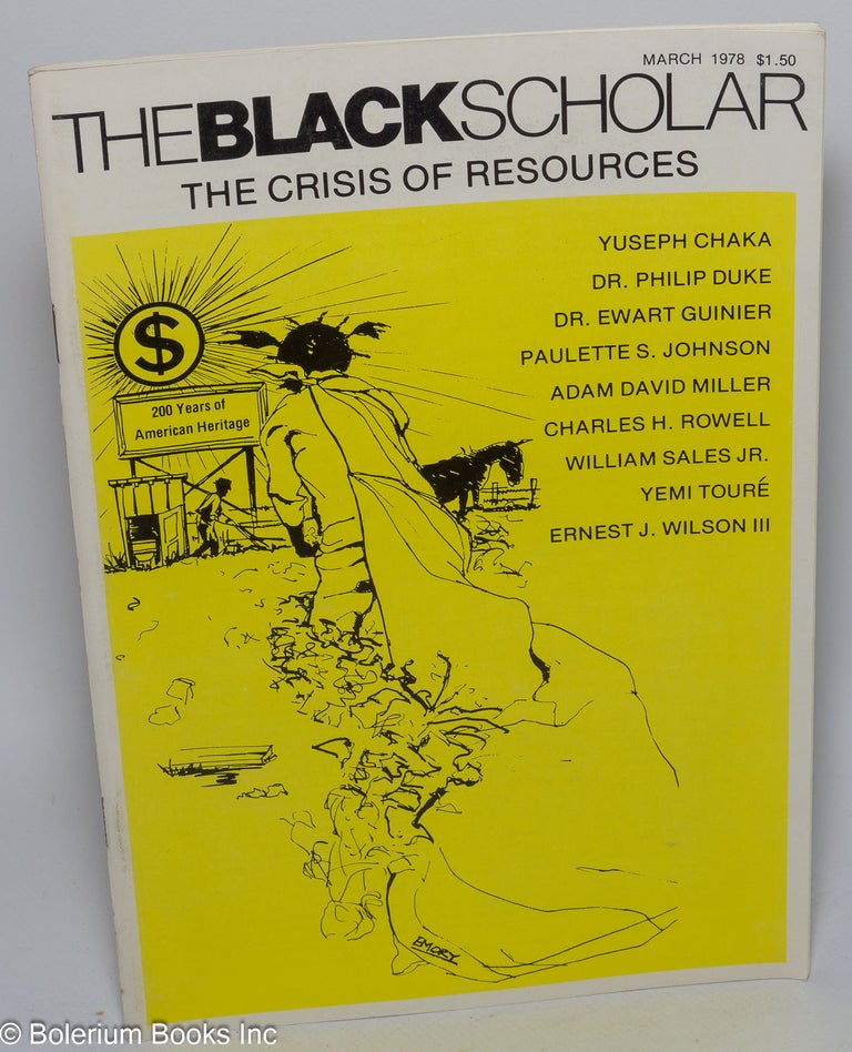Cat.No: 292459 The Black Scholar, volume 9, number 6 (March 1978). Robert Chrisman, ed.